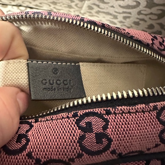 Gucci GG Marmont Pink and Navy Crossbody Bag - Picture 9 of 9